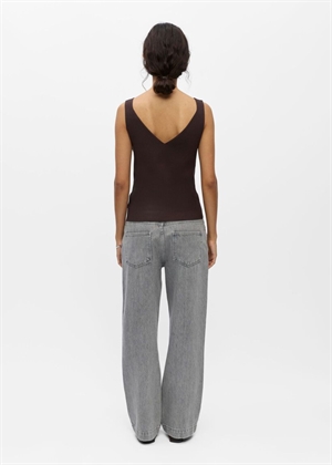 Kuni thess sl singlet knit top Seal Brown Object 